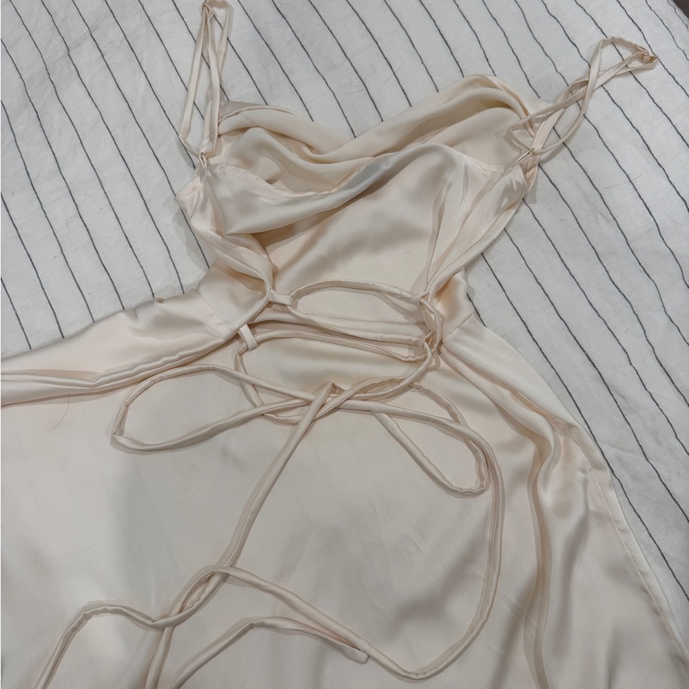 MARBLE Cream Midi Dress - Picture 4 of 5